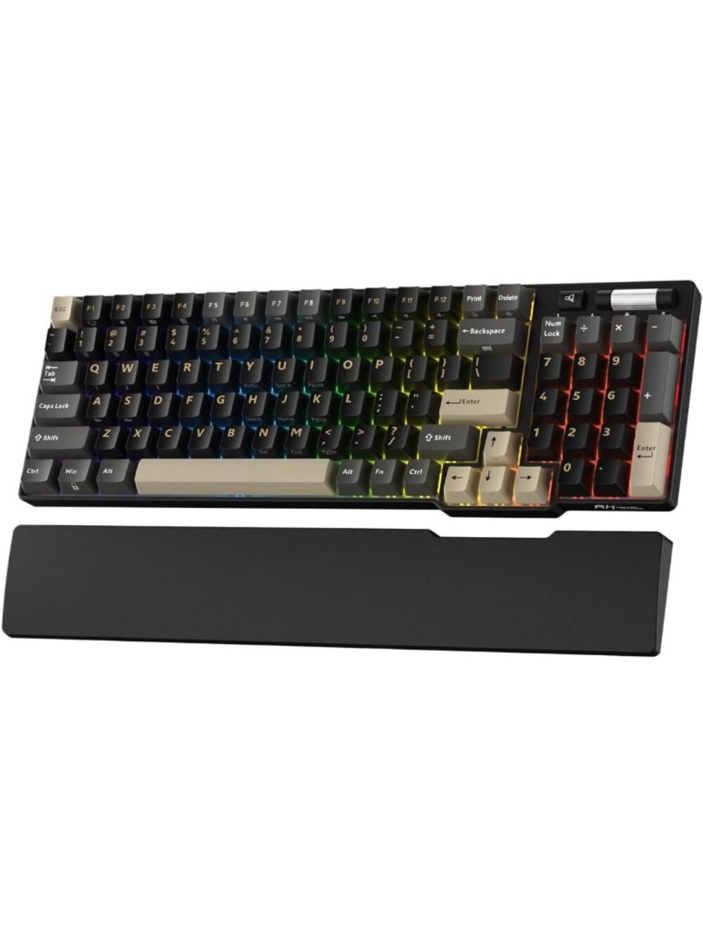 RGB Wireless Mechanical Gaming Keyboard with Wrist Rest - Compact & Stylish